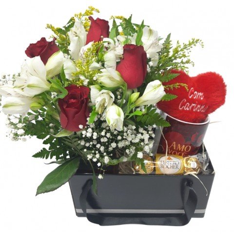 Kit Te Amo Eternamente (Caneca + Chocolate + Chaveiro)